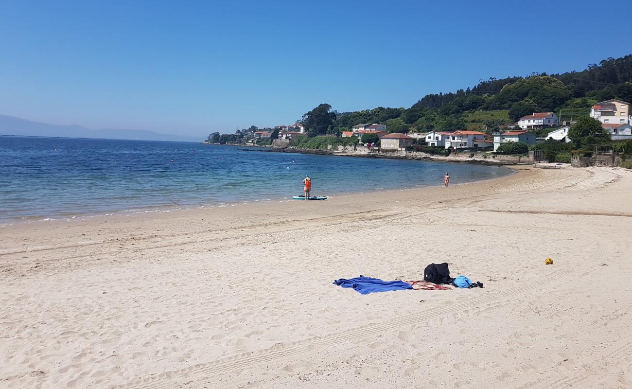 Photo of Praia Samieira with white sand surface