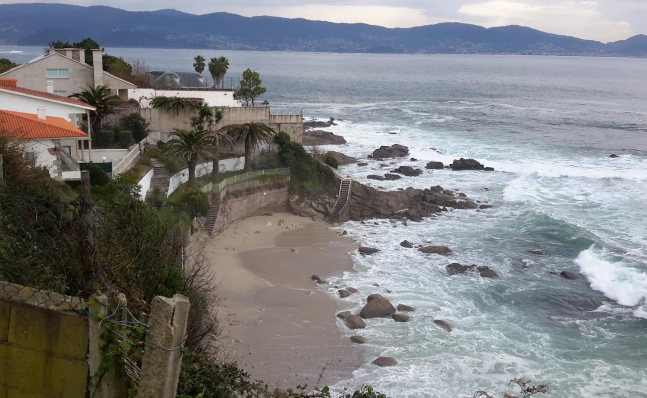 Photo of Barreiros beach with bright sand & rocks surface