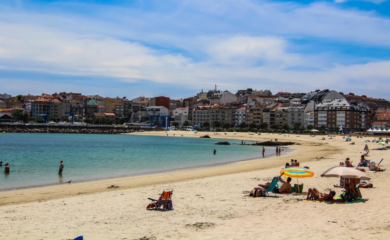 Photo of Baltar beach with white fine sand surface