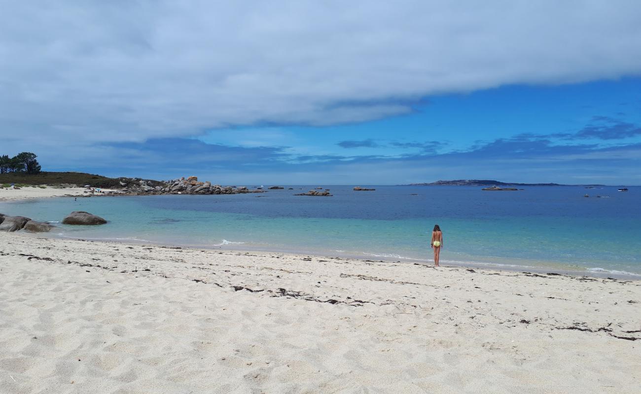 Photo of Castineira beach with white fine pebble surface