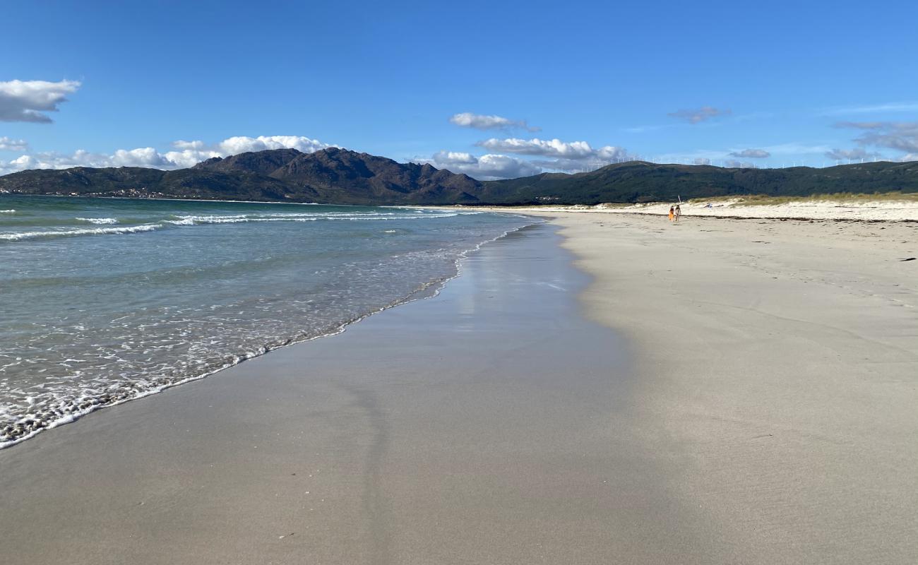 Photo of Carnota Beach with white fine sand surface