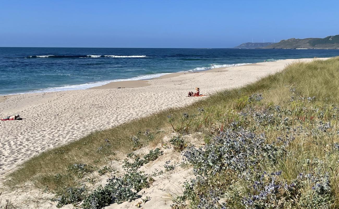 Photo of Praia de Traba with white sand surface