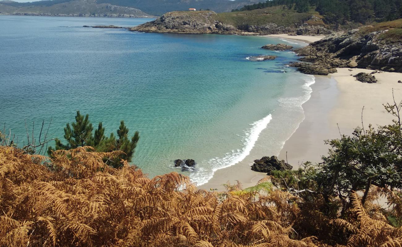 Photo of Praia de Rebordelo II with white fine sand surface