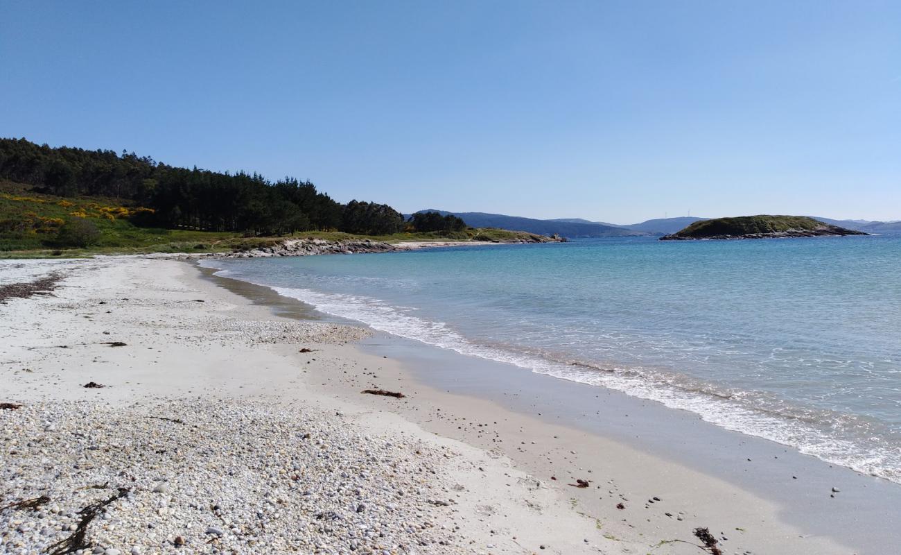 Photo of Praia da Ermida with white sand surface