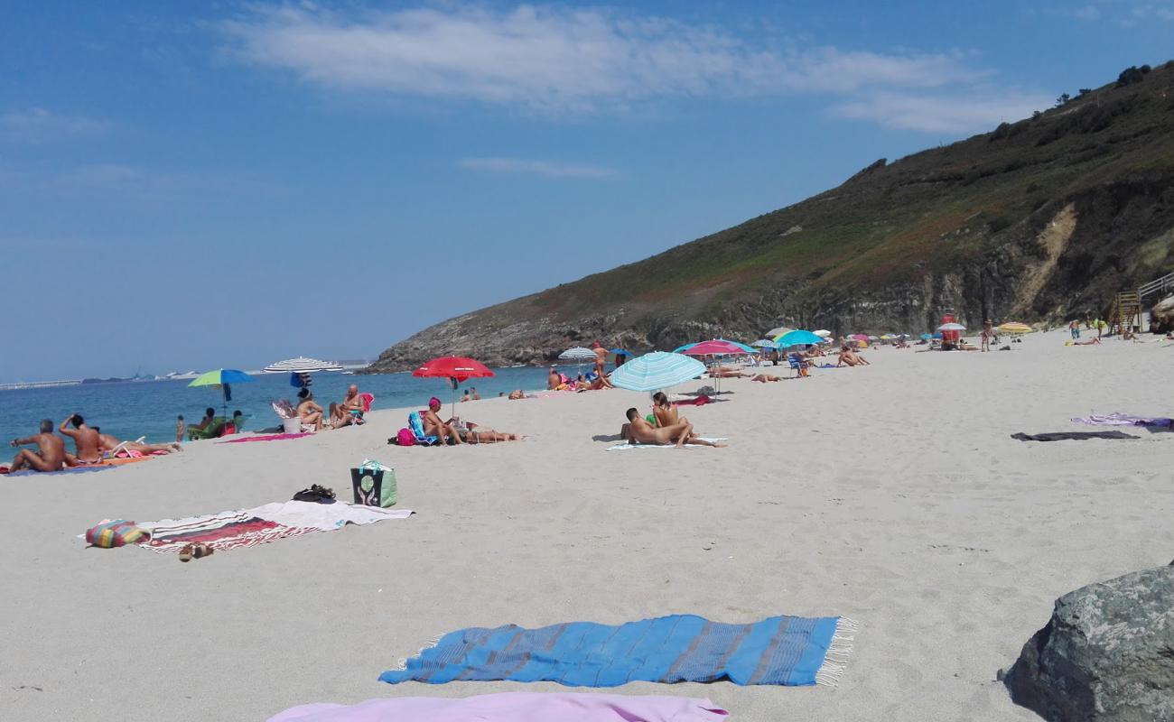 Photo of Praia de Combouzas with bright fine sand surface