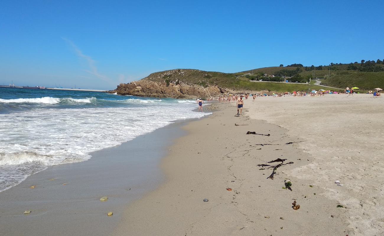 Photo of Praia de Valcobo with white sand surface