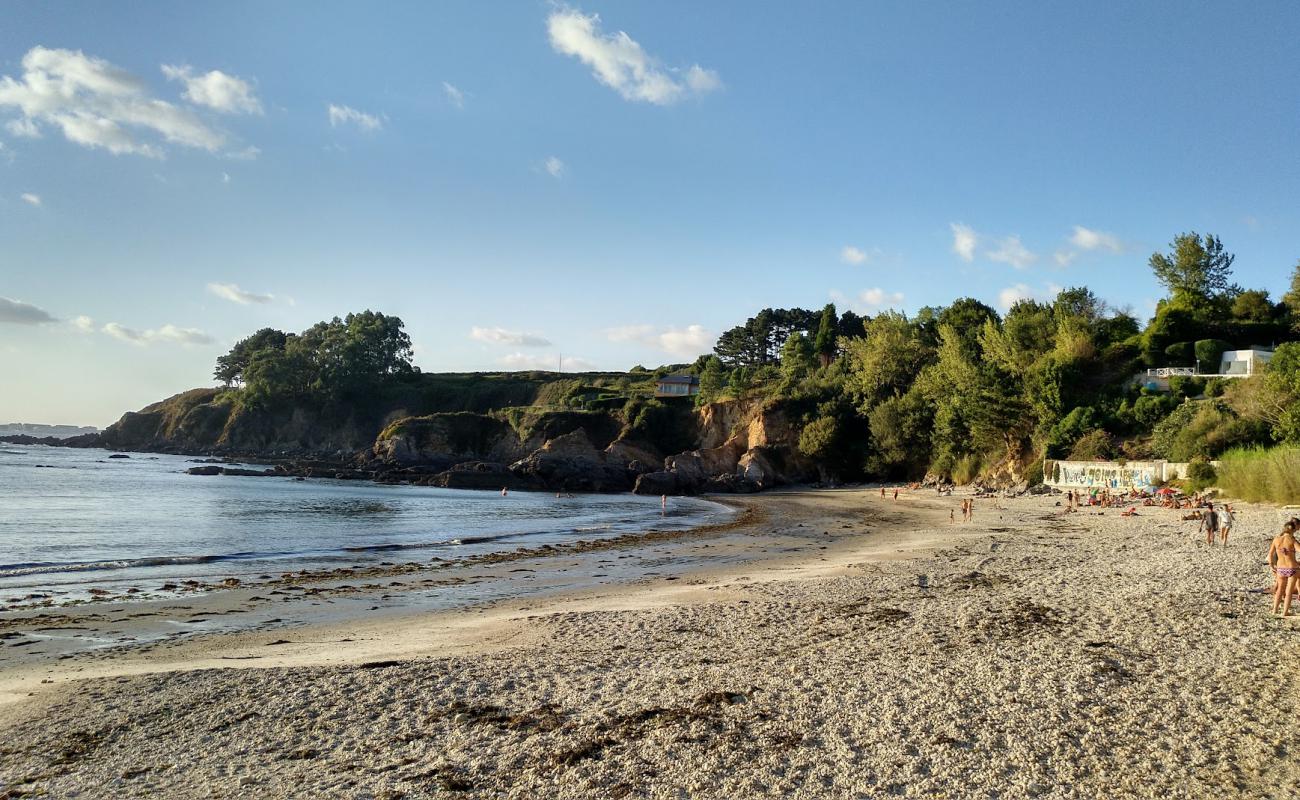 Photo of Praia de Naval with light fine pebble surface