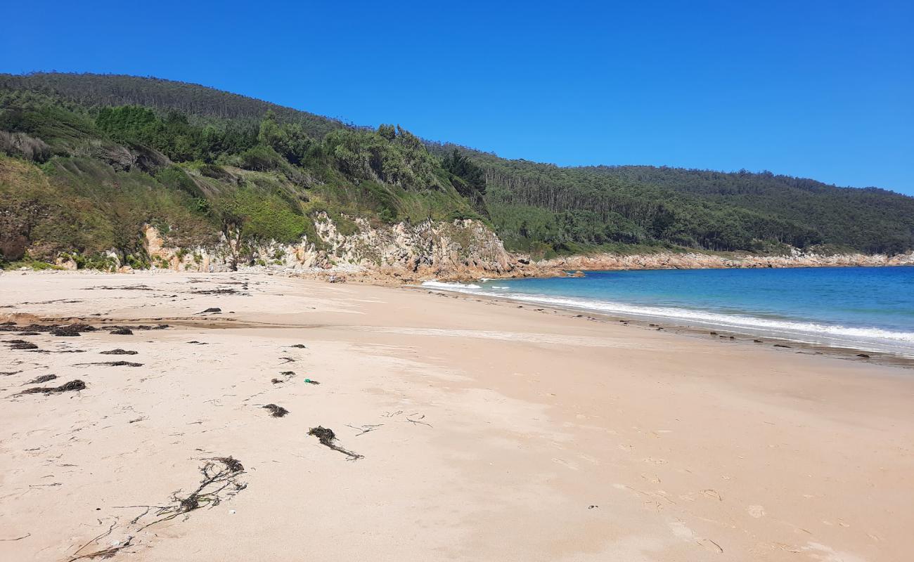 Photo of Praia de Vilela with white fine sand surface