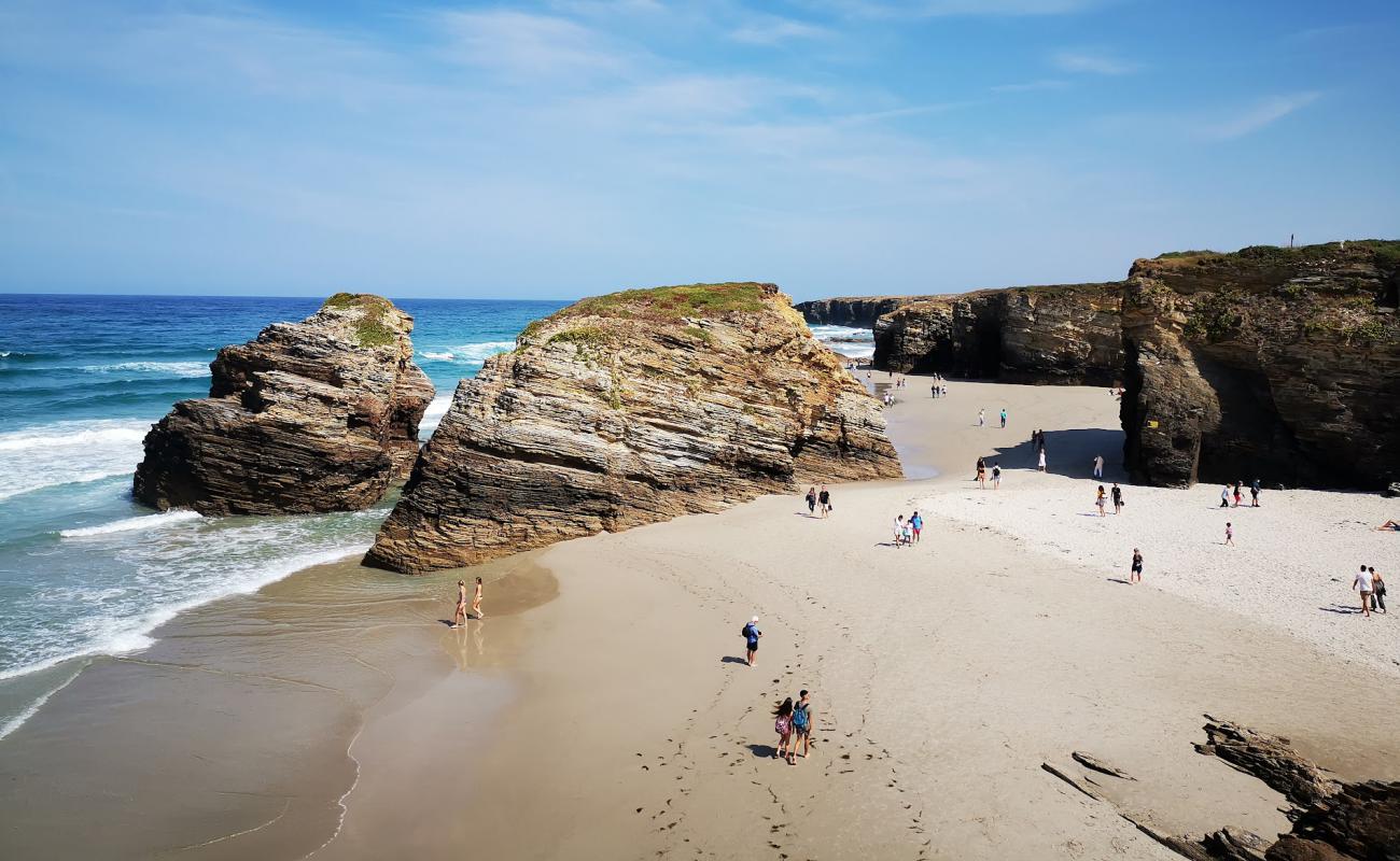 Photo of Cathedrals Beach with white fine sand surface