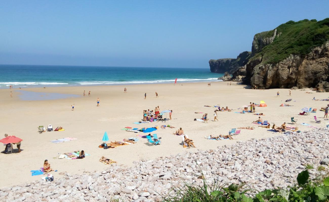 Photo of Playa de Andrin with bright sand surface