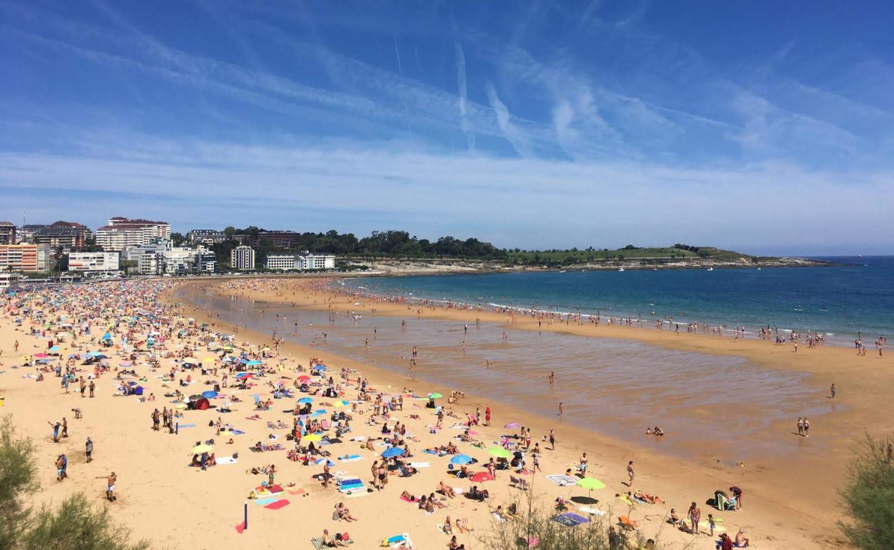 Photo of Sardinero Beach with bright fine sand surface