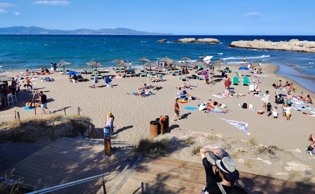 Photo of Les Muscleres Beach with bright sand surface