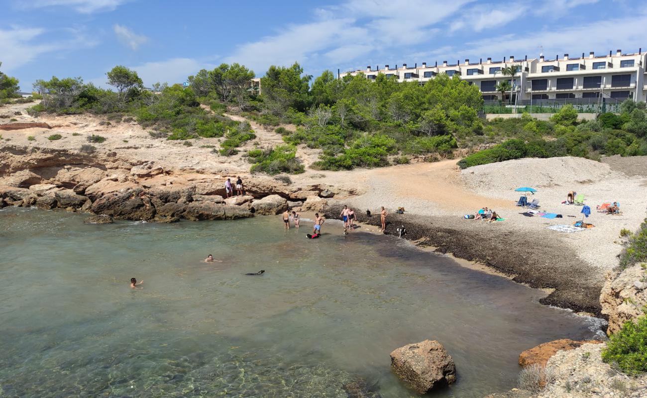 Photo of Cala Bon Caponet with light fine pebble surface