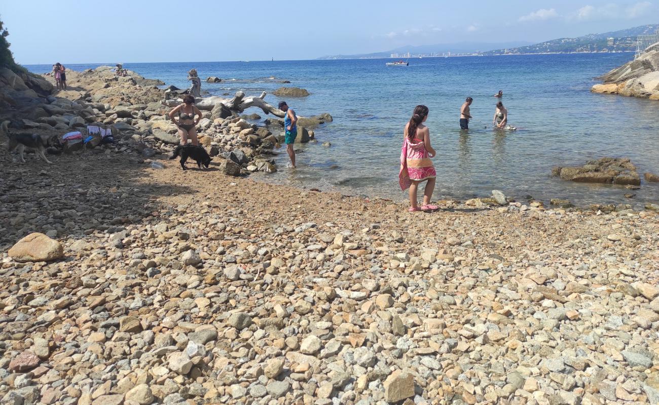 Photo of Playa Pere Grau with rocks cover surface