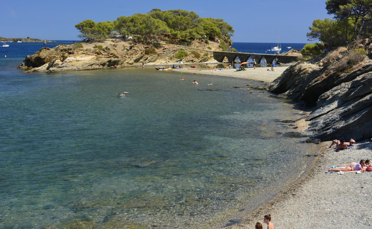 Photo of Platja des Sortell with gray pebble surface