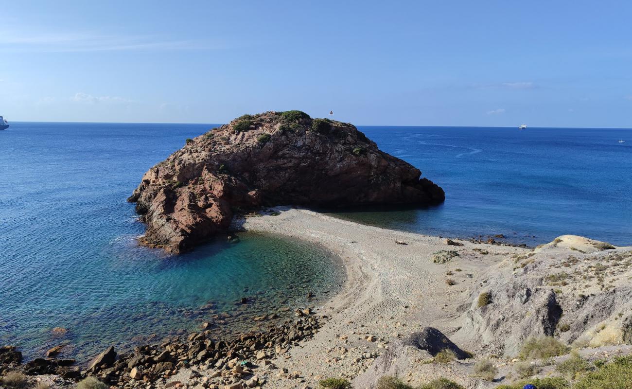 Photo of Isla de la Torrosa with gray pebble surface