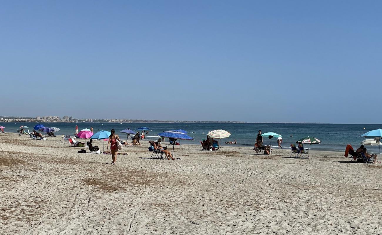 Photo of Playa de la Torre Derribada with gray sand surface