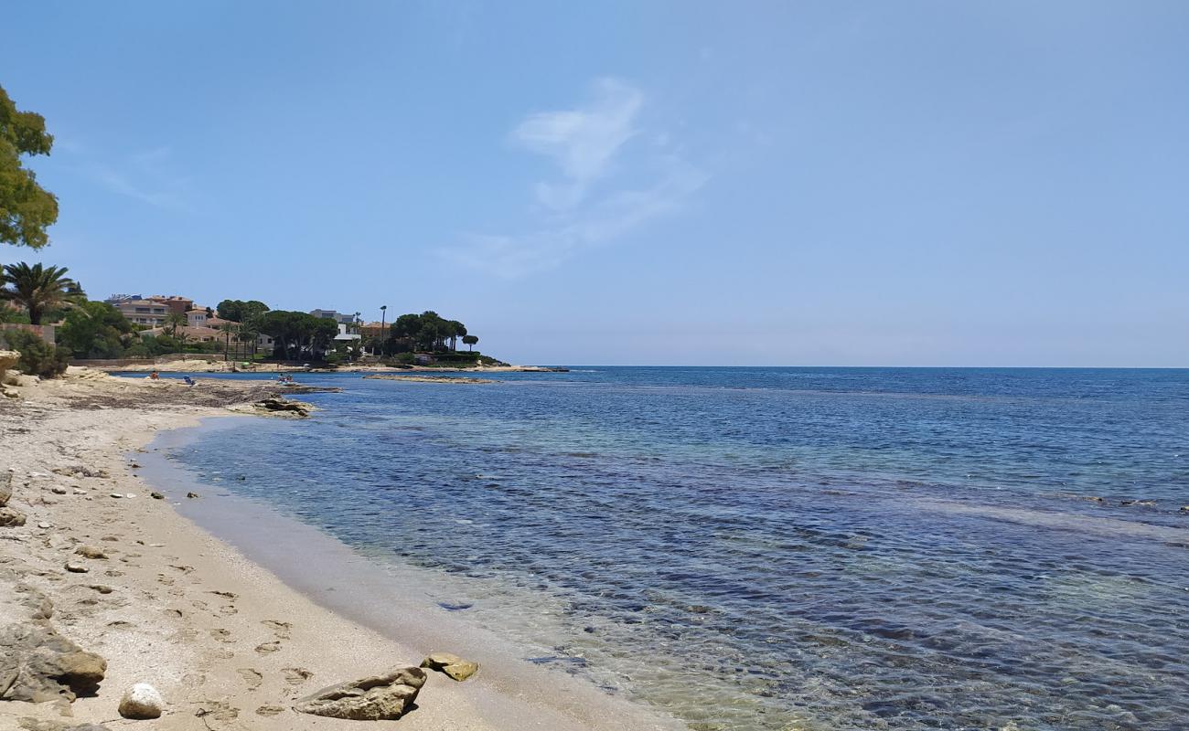 Photo of La Caleta Beach with rocks cover surface