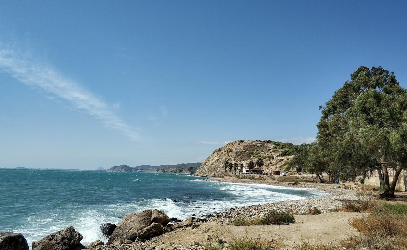 Photo of Cala de les Puntes del Moro with gray pebble surface