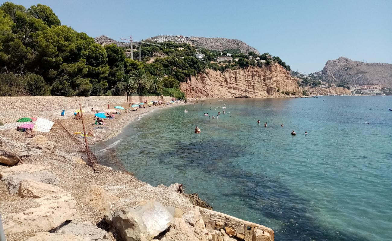 Photo of Platja de la Solsida with gray pebble surface