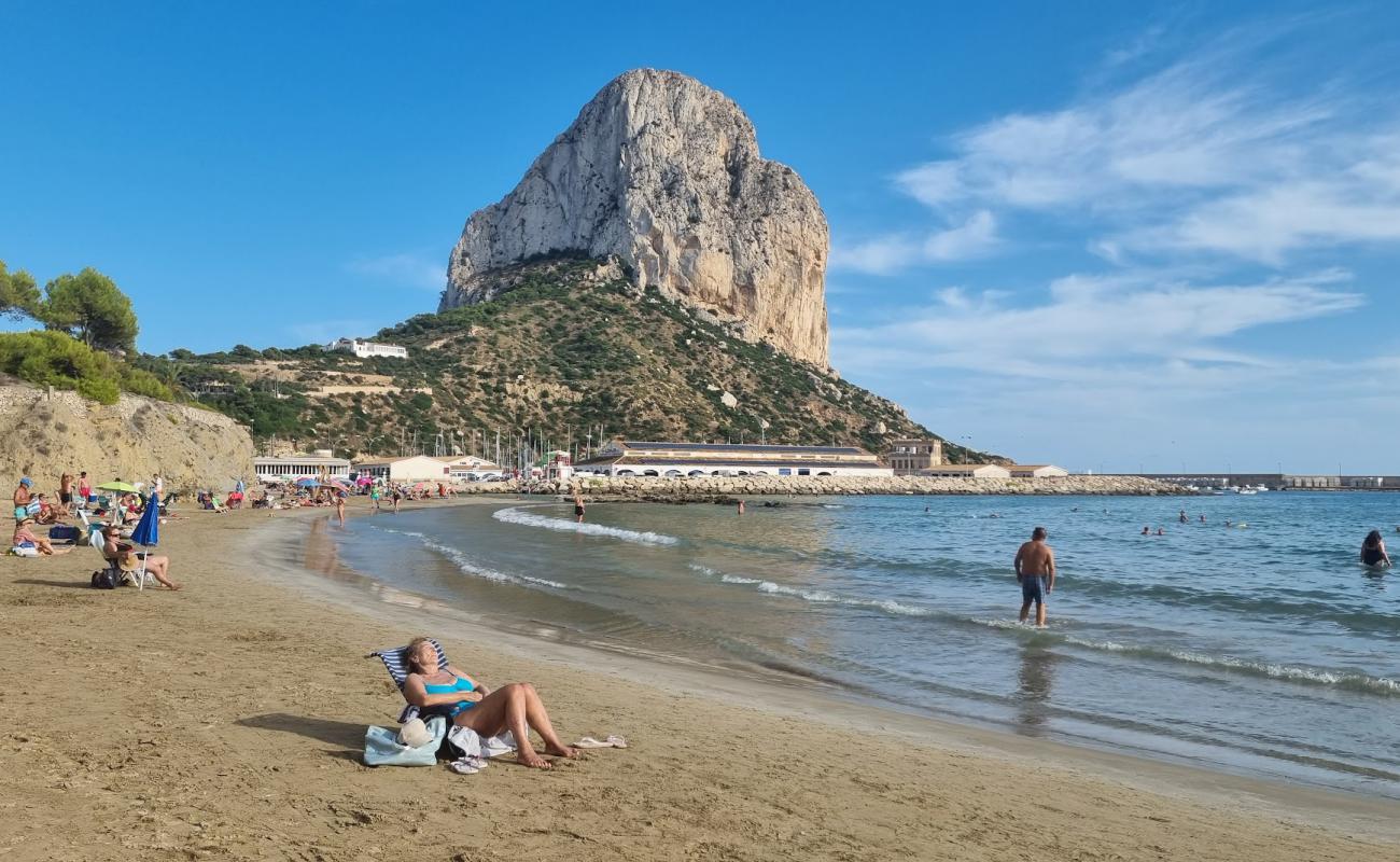 Photo of Playa del Cantal Roig with bright sand surface