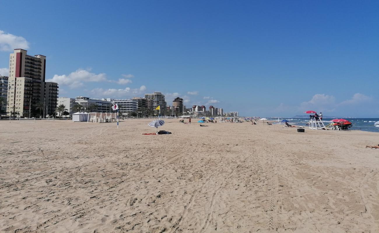 Photo of Playa de San Antonio with bright sand surface