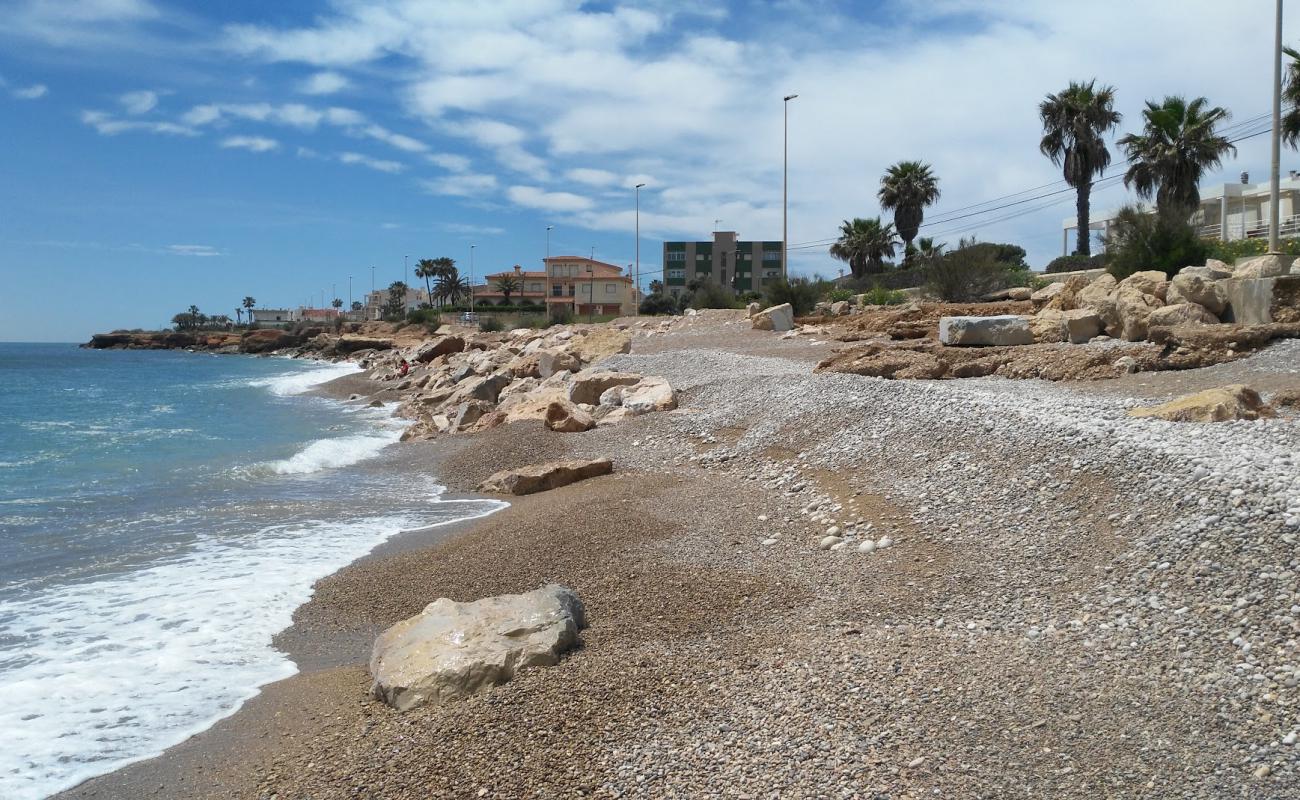 Photo of Platja de les Salines with light fine pebble surface