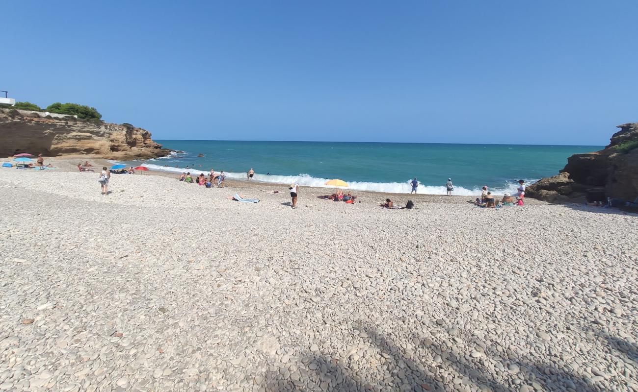 Photo of Cala del Pastor with light pebble surface