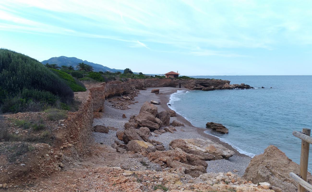 Photo of Cala de la Sunyera with light fine pebble surface