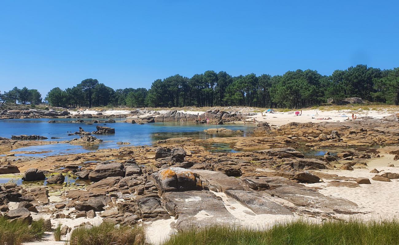 Photo of Praia de Xastelas with bright sand surface