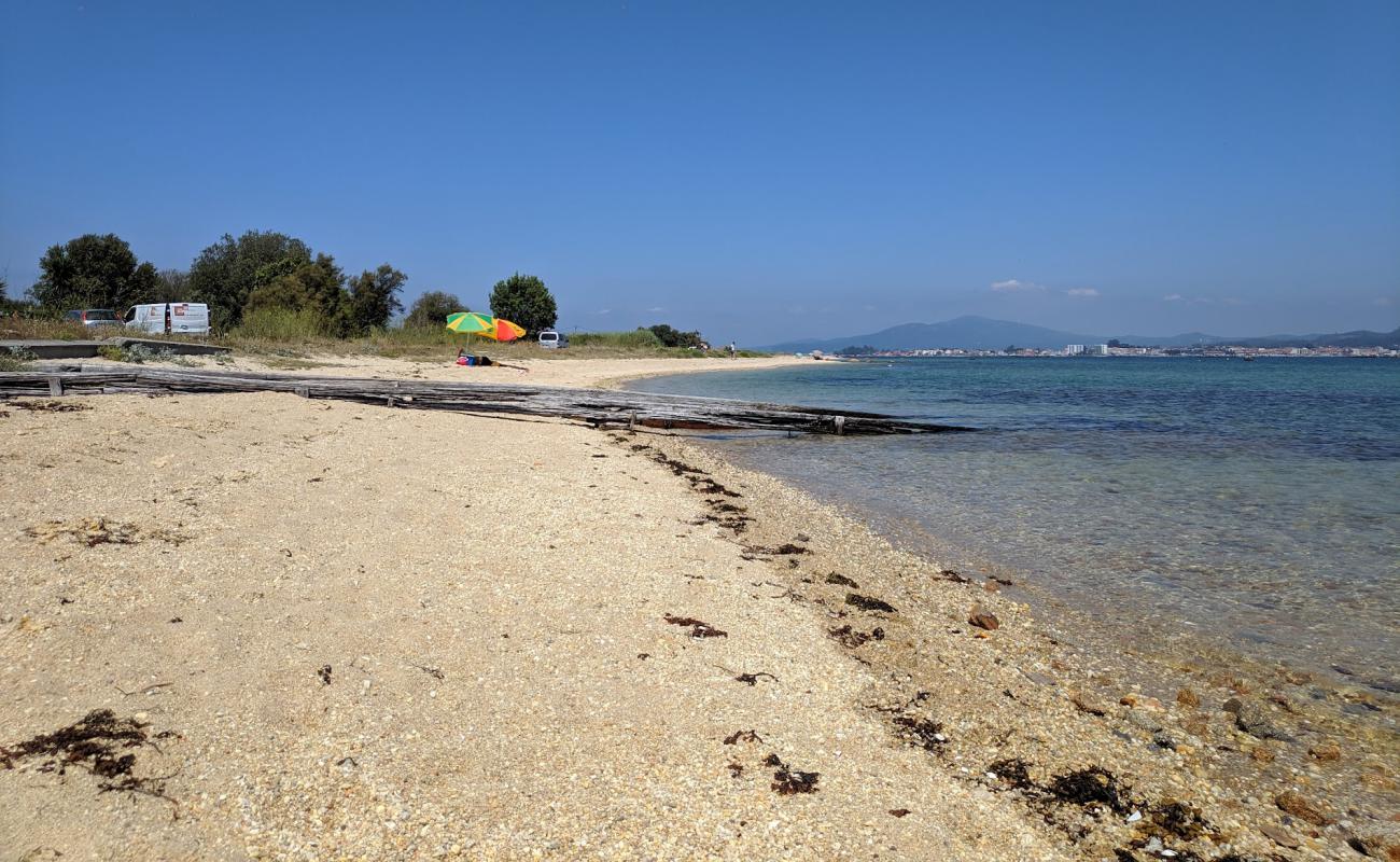 Photo of Praia de Riason with light fine pebble surface