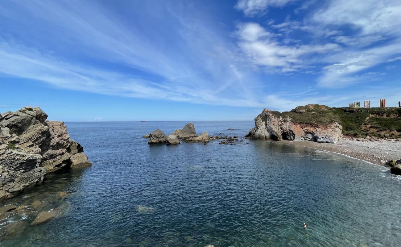 Photo of Playa de El Cuerno with gray pebble surface