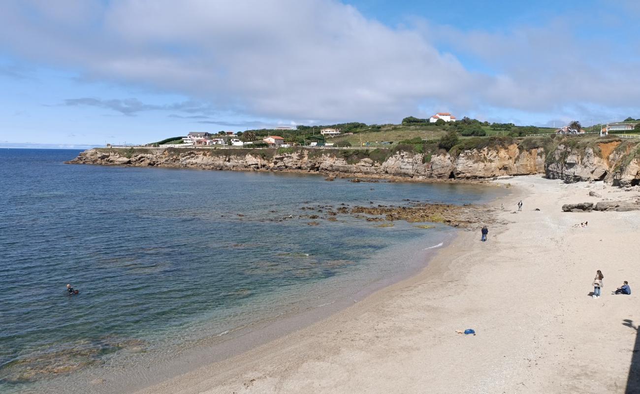 Photo of Playa del Cervigon with gray sand surface