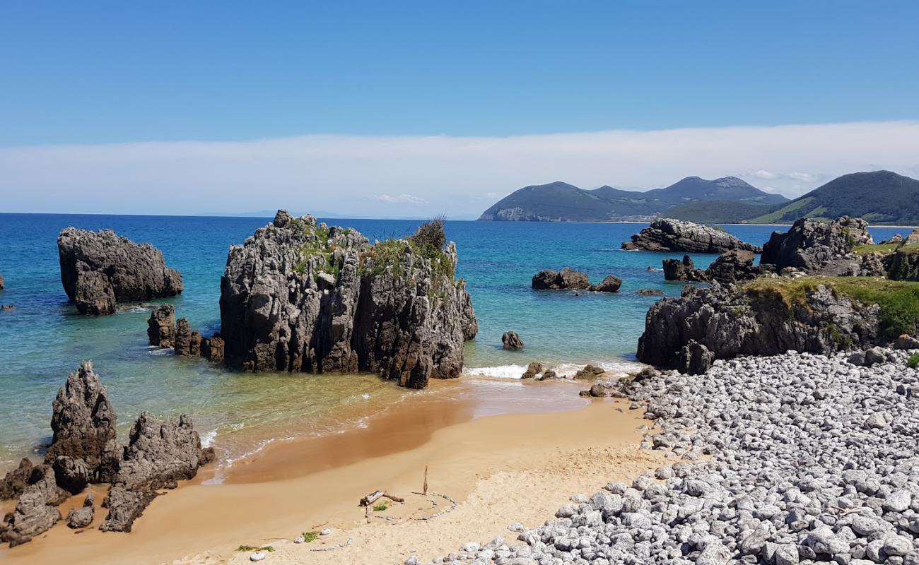 Photo of Playa pena Pombera with bright sand surface