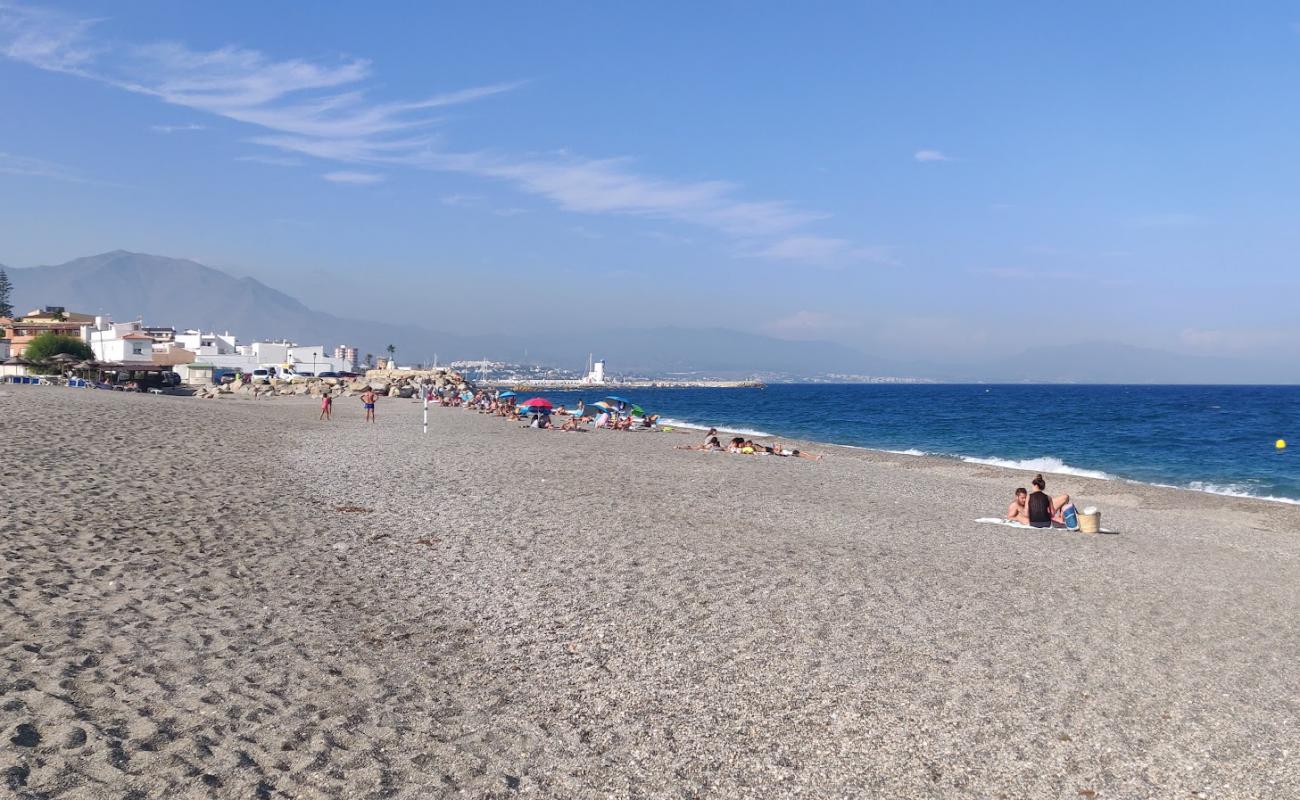 Photo of Playa de la Duquesa with gray fine pebble surface