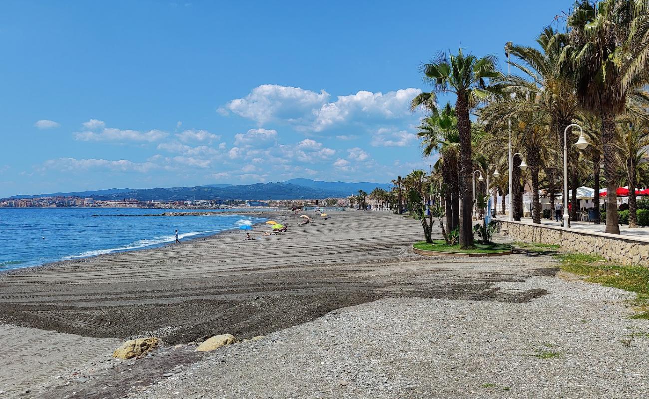 Photo of Playa de Algarrobo Costa with gray fine pebble surface