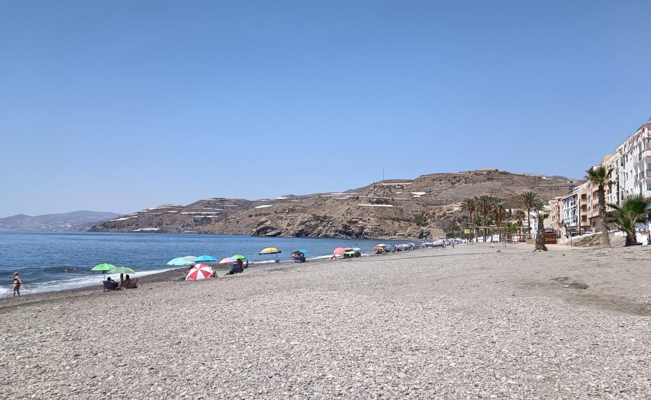 Photo of Playa de La Rabita with gray fine pebble surface