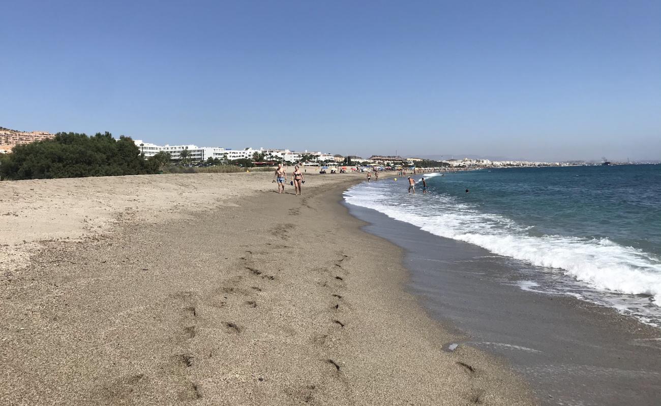 Photo of Playa de la Marina de la Torre with gray sand surface