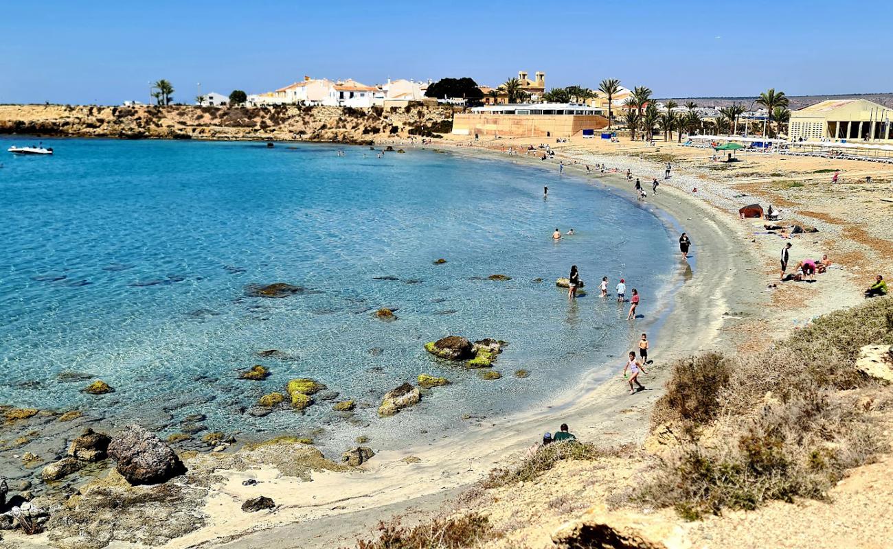 Photo of Platja de Tabarca with gray sand &  pebble surface