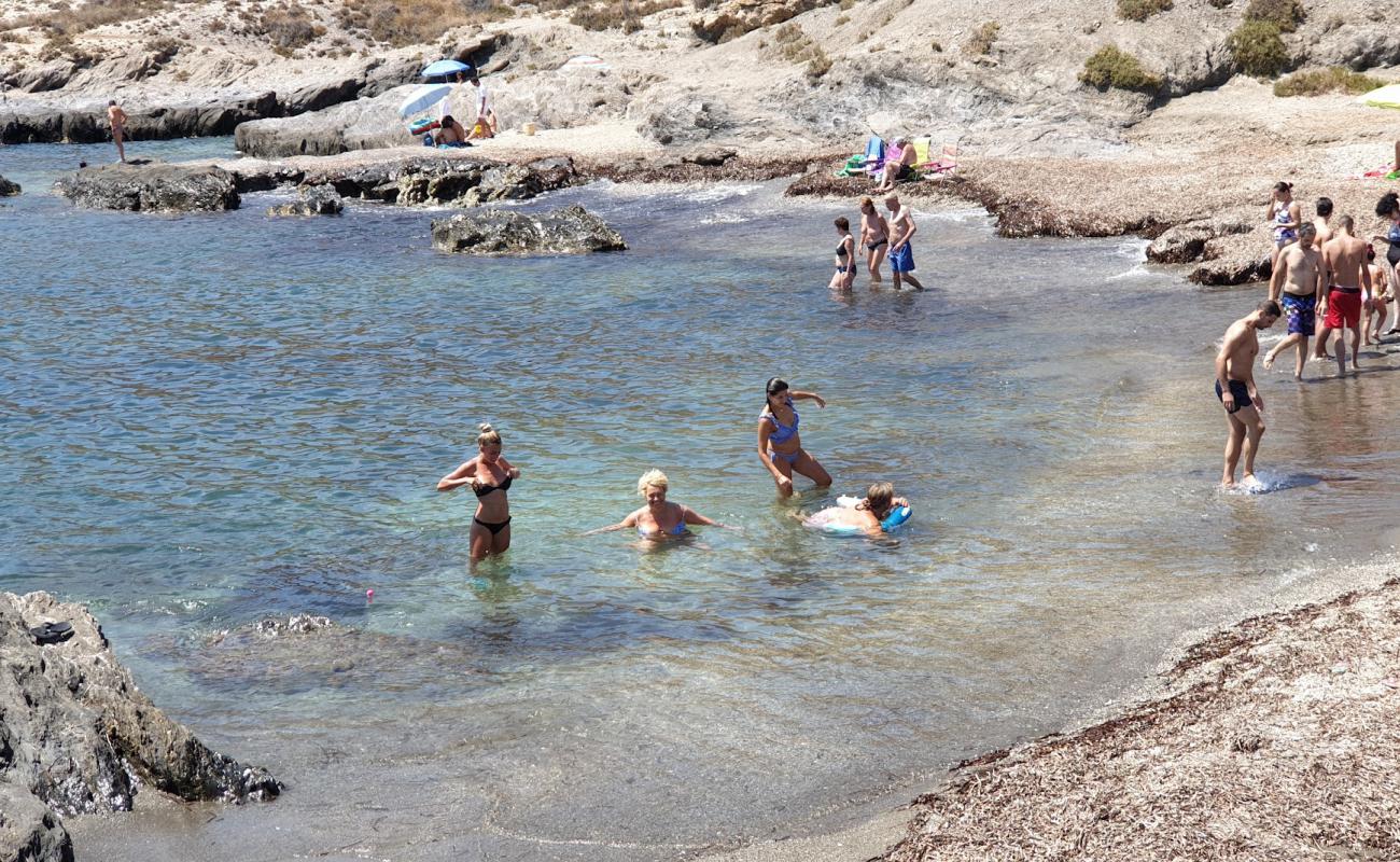 Photo of Cala Cristal with gray fine pebble surface