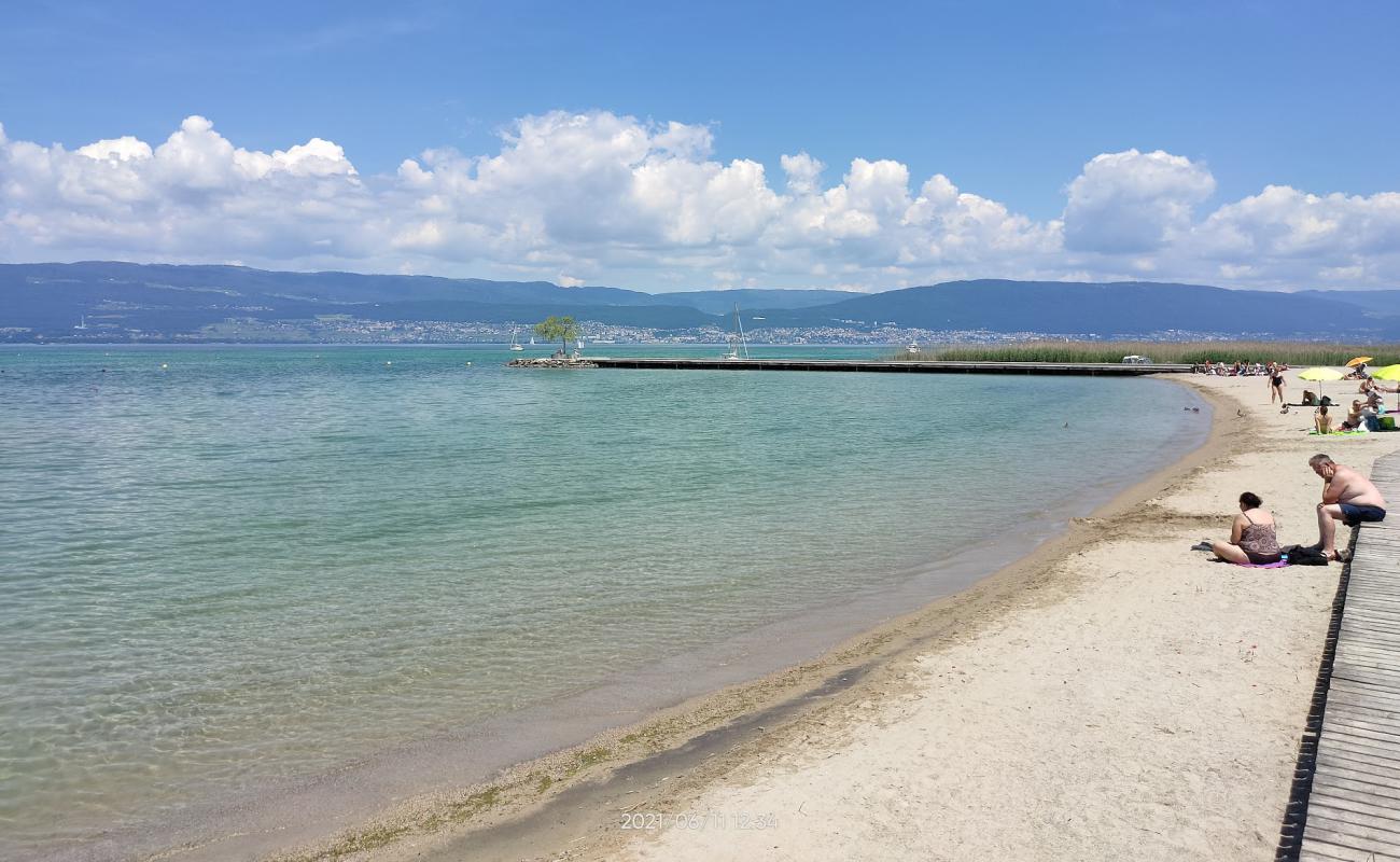 Photo of Gletterens plage with bright sand surface