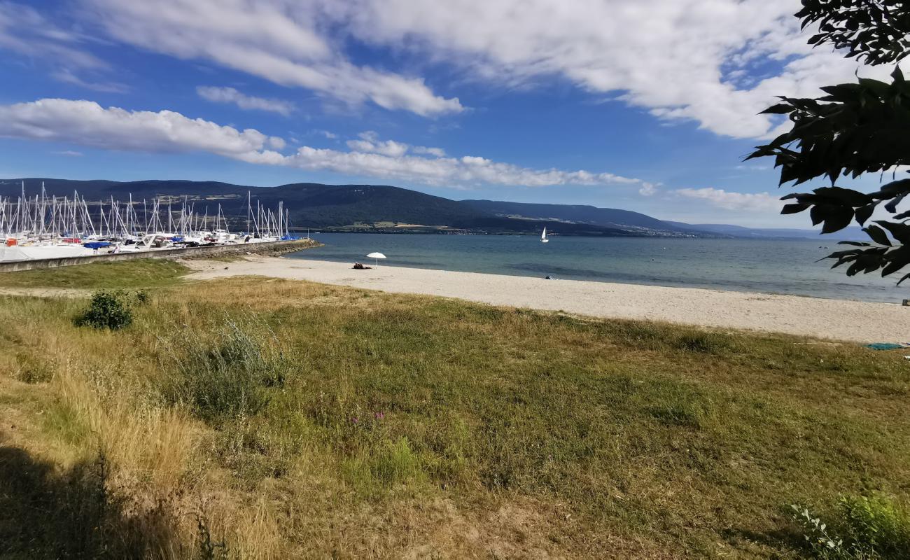 Photo of Port d'Yvonand Beach with bright sand surface