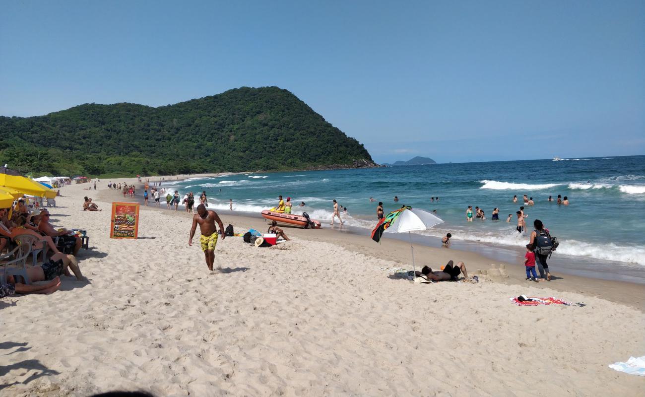 Photo of White Beach with bright fine sand surface