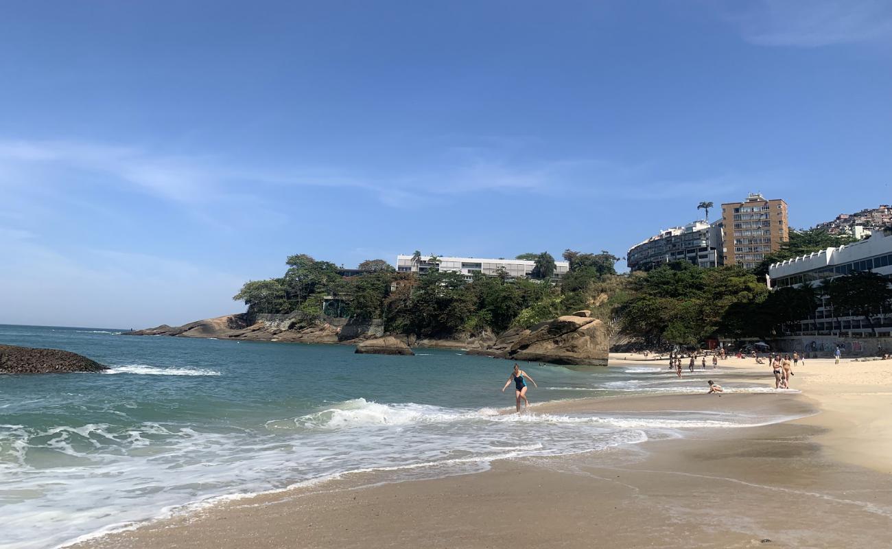 Photo of Vidigal Beach with bright fine sand surface