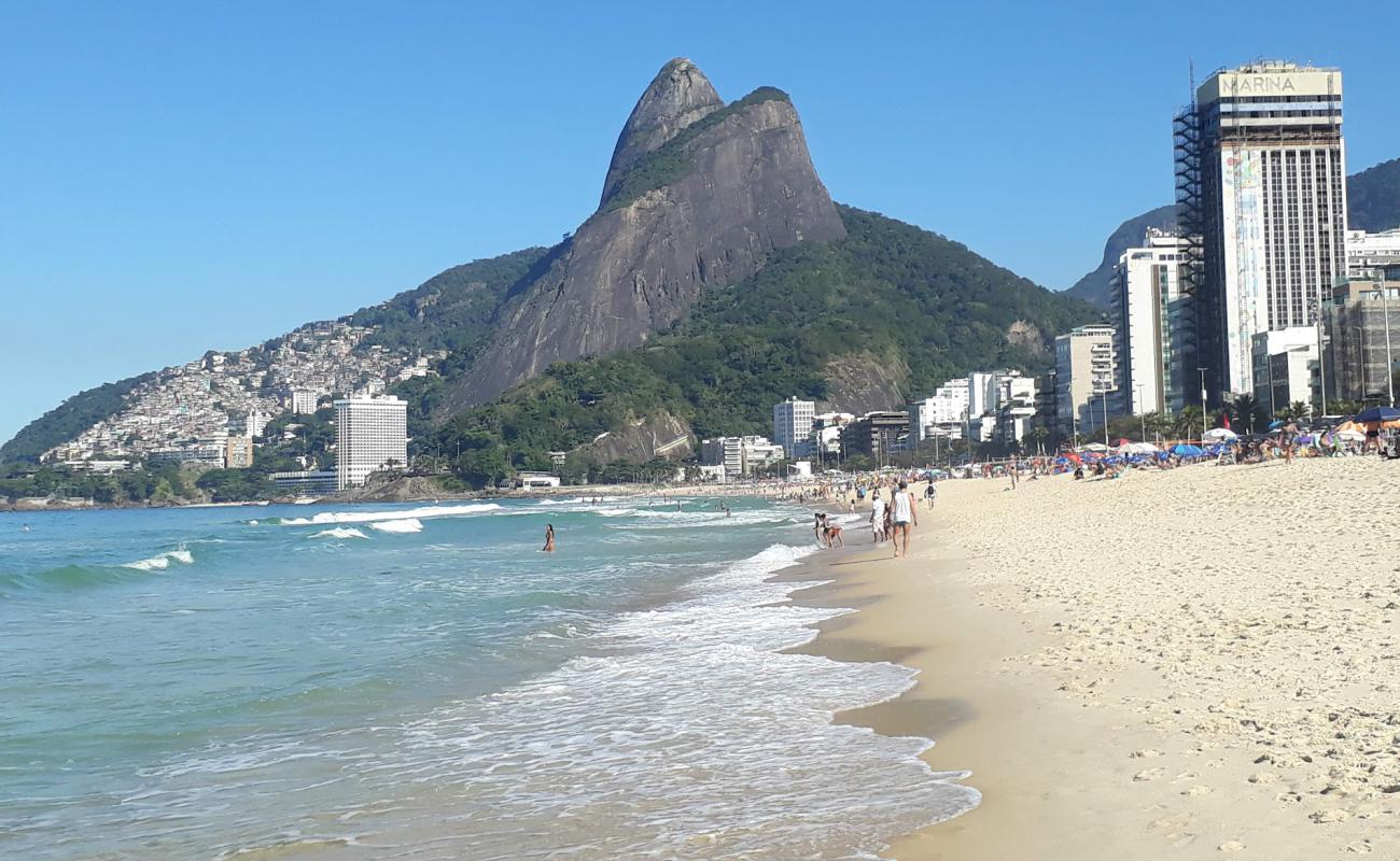 Photo of Leblon Beach with bright fine sand surface