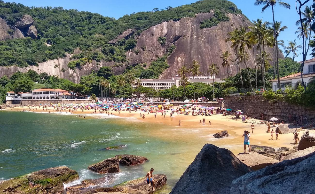 Photo of Vermelha Beach with bright fine sand surface