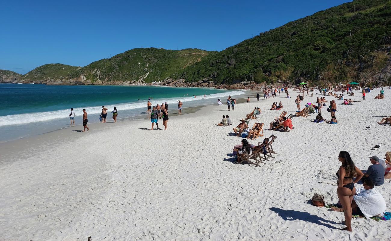 Photo of Pontal do Atalaia Beach with white fine sand surface