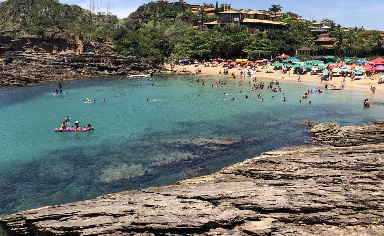 Photo of Ferradurinha Beach with bright fine sand surface