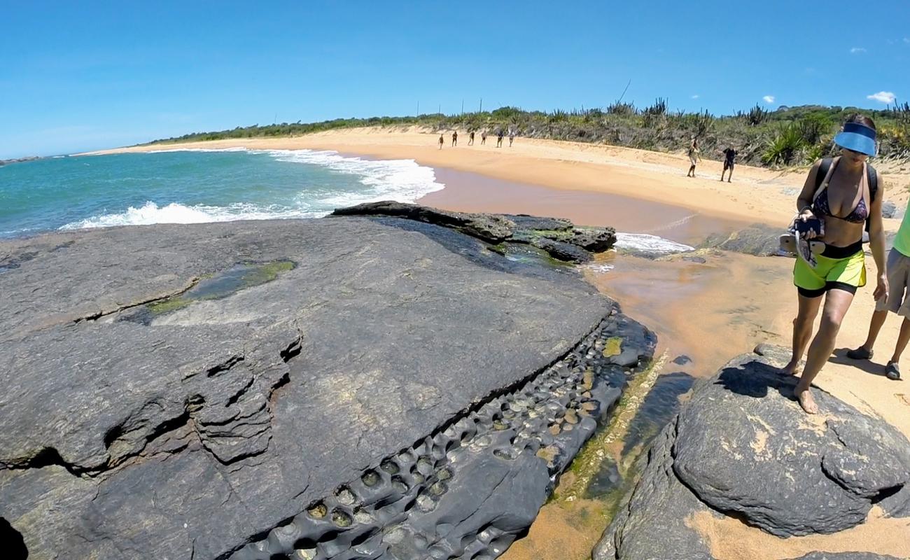 Photo of Praia Janela da Ilha with bright sand surface