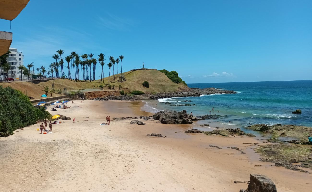 Photo of Farol da Barra with bright sand surface